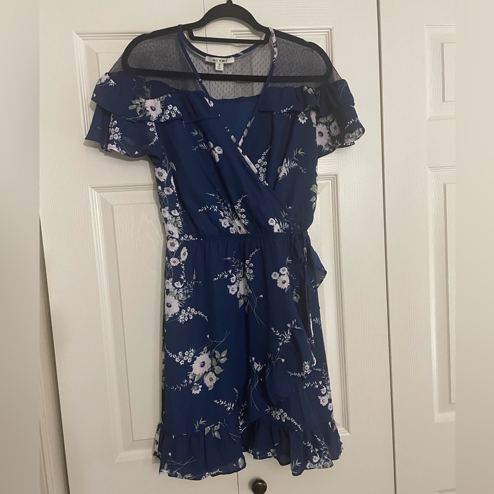 Navy Floral Summer Dress
